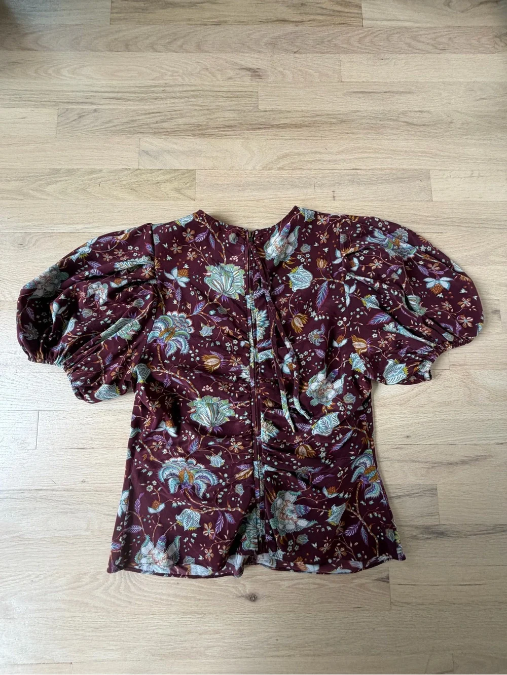 Ulla Johnson Burgundy silk top